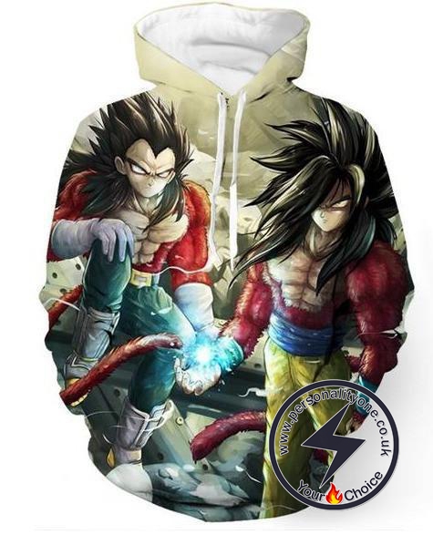 Dragon Ball Z - Goku & Vageta Ssj 4 3D - Hoodies